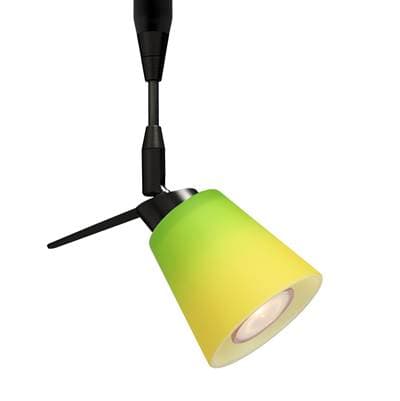 Besa Lighting Canto 3 Spotlight, Bicolor Green, Yellow, Black Finish, 1X35W Max Gu5.3 Base