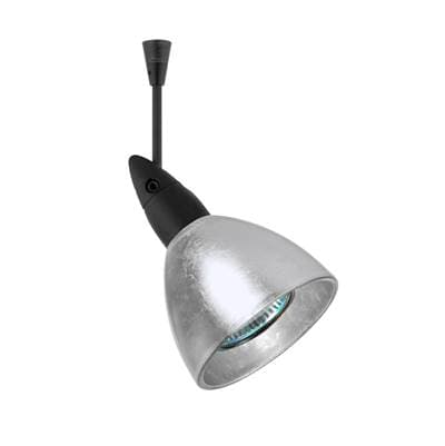 Besa Lighting Divi Spotlight, Silver Foil, Black Finish, 1X50W Max Gu5.3 Base