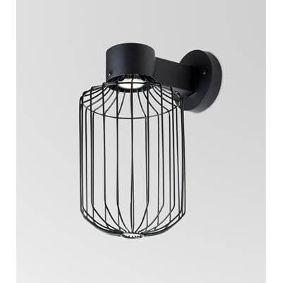 Besa Lighting Sultana Cylinder Wall Sconce, Black Finish, 1X4W Led