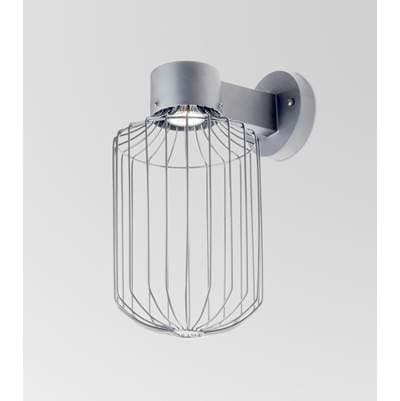 Besa Lighting Sultana Cylinder Wall Sconce, Silver Finish, 1X4W Led