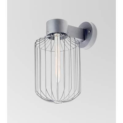 Besa Lighting Sultana Cylinder Wall Sconce, Silver Finish, 1X60W Medium Base