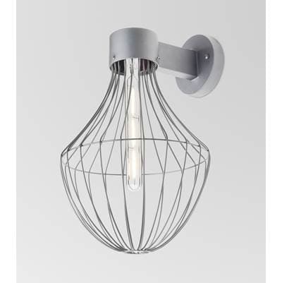 Besa Lighting Sultana Flare Wall Sconce, Silver Finish, 1X4W Led Filament by Besa Lighting