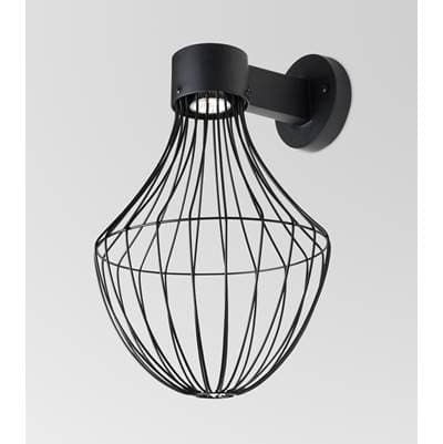 Besa Lighting Sultana Flare Wall Sconce, Black Finish, 1X4W Led by Besa Lighting