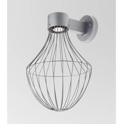 Besa Lighting Sultana Flare Wall Sconce, Silver Finish, 1X4W Led