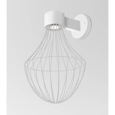 Besa Lighting Sultana Flare Wall Sconce, White Finish, 1X4W Led