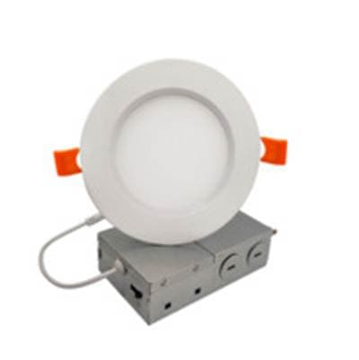 Bulbrite 9W Led 4'' Recessed Downlight W/ Metal Jbox and Baffle White Round Dimmable 90Cri 3000K...