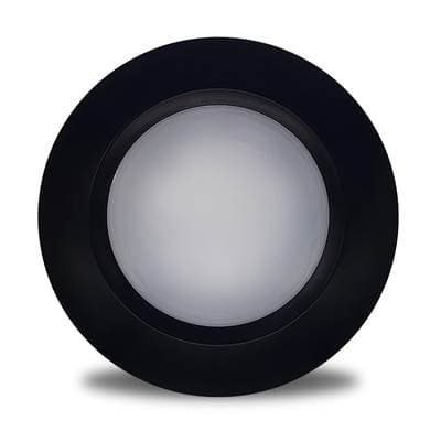 Bulbrite 14W Led 7'' Round Disc Light 3000K Black Aluminum with Pigtail by Bulbrite