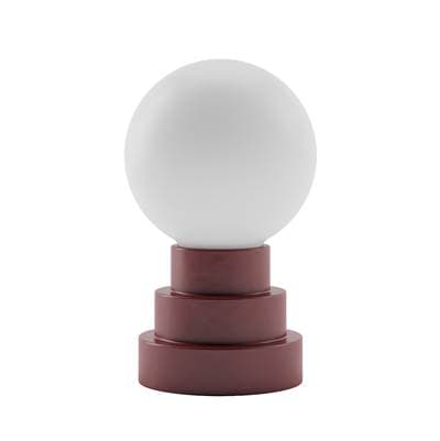 Bulbrite Cordless Table Lamp Globe - Oxblood by Bulbrite