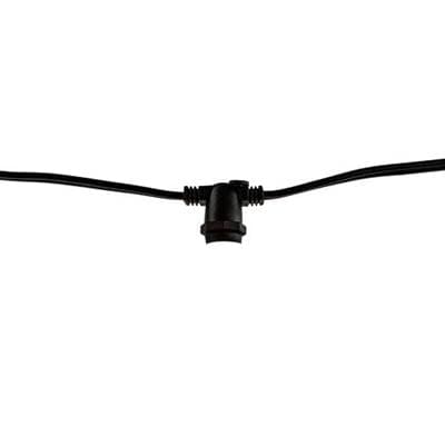 Bulbrite 14' String Light 10 Sockets Cord Set E12 - Black