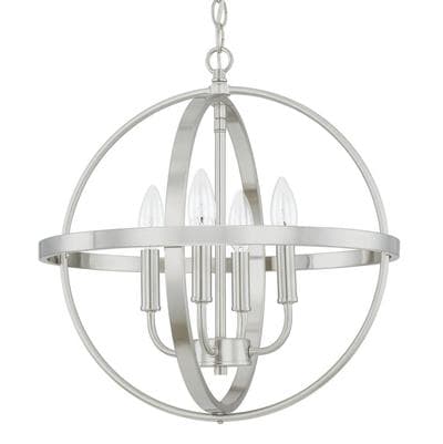Capital Lighting 4 Light Pendant - Brushed Nickel by Capital Lighting