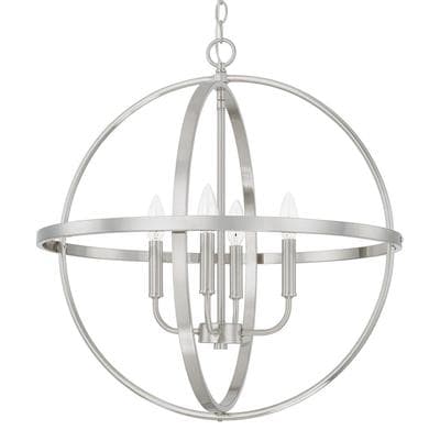 Capital Lighting 4 Light Pendant - Brushed Nickel by Capital Lighting