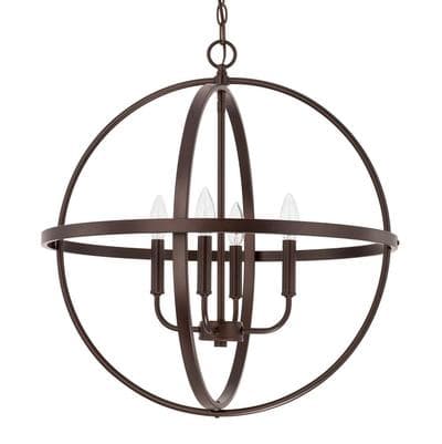 Capital Lighting 4 Light Pendant - Bronze by Capital Lighting