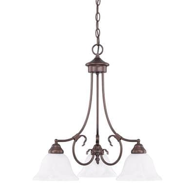 Capital Lighting 3 Light Chandelier - Bronze by Capital Lighting