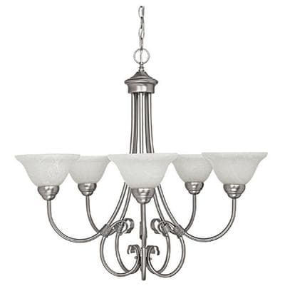 Capital Lighting 5 Light Chandelier - Matte Nickel by Capital Lighting