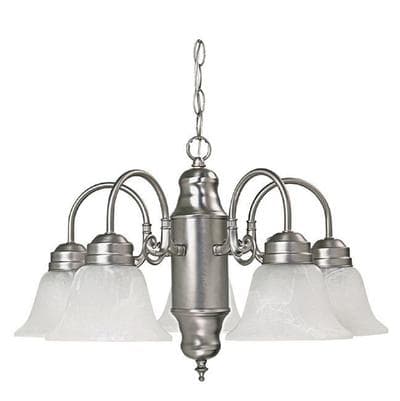 Capital Lighting 5 Light Chandelier - Matte Nickel by Capital Lighting