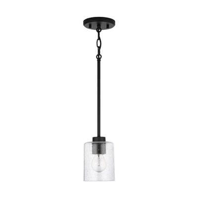 Capital Lighting Homeplace Greyson 1-Light Pendant - Matte Black by Capital Lighting