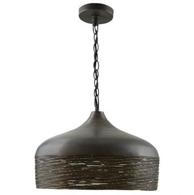 Capital Lighting 1 Light Pendant - Grey Iron by Capital Lighting