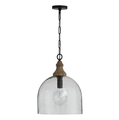 Capital Lighting 1 Light Pendant - Grey Wash and Pewter by Capital Lighting