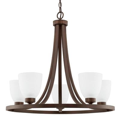 Capital Lighting 5 Light Chandelier - Bronze by Capital Lighting