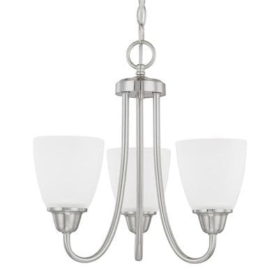 Capital Lighting 3 Light Chandelier - Brushed Nickel by Capital Lighting