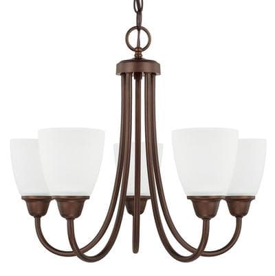 Capital Lighting 5 Light Chandelier - Bronze by Capital Lighting