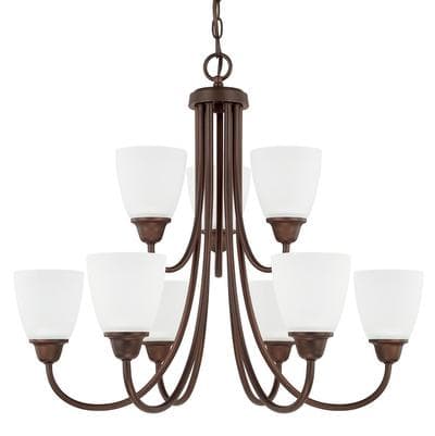 Capital Lighting 9 Light Chandelier - Bronze by Capital Lighting