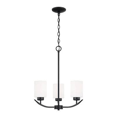 Capital Lighting 3 Light Chandelier - Matte Black by Capital Lighting