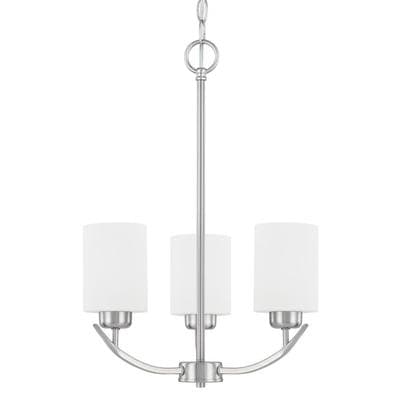 Capital Lighting 3 Light Chandelier - Brushed Nickel by Capital Lighting