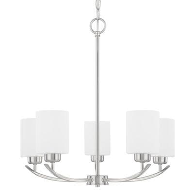 Capital Lighting 5 Light Chandelier - Brushed Nickel by Capital Lighting