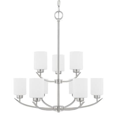 Capital Lighting 9 Light Chandelier - Brushed Nickel by Capital Lighting