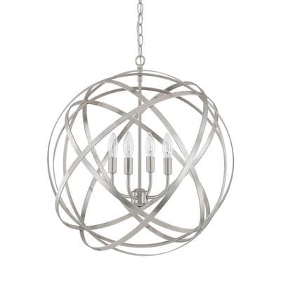 Capital Lighting 4 Light Pendant - Brushed Nickel by Capital Lighting