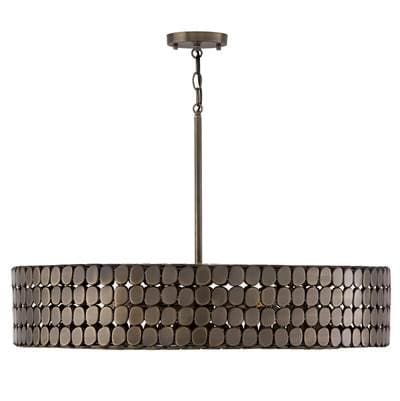 Capital Lighting 30.25'' W X 6.75'' H 4-Light Medallion Chandelier in - Dark Brass by Capital Lighting