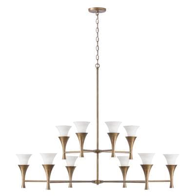 Capital Lighting 48'' W X 35'' H 10-Light Two-tier Chandelier in Mystic Luster with Soft White... by Capital Lighting
