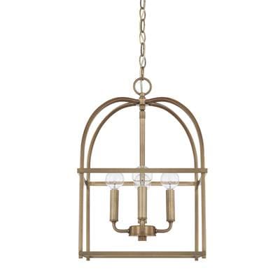 Capital Lighting 4 Light Foyer - Aged Brass by Capital Lighting