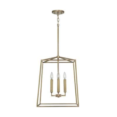 Capital Lighting Thea 4-Light Foyer - Aged Brass by Capital Lighting