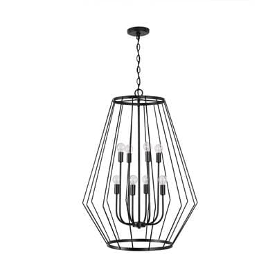 Capital Lighting Corey 8-Light Foyer - Matte Black