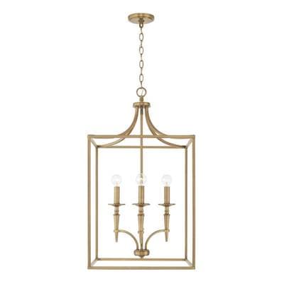 Capital Lighting Abbie 4-Light Foyer - Aged Brass by Capital Lighting