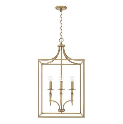Abbie 4-Light Foyer in Aged Brass