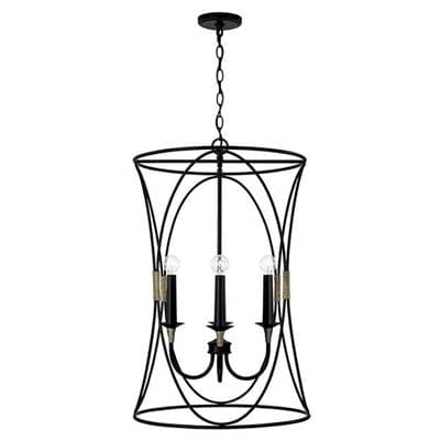 Capital Lighting 4 Light Foyer - Matte Black Brass by Capital Lighting