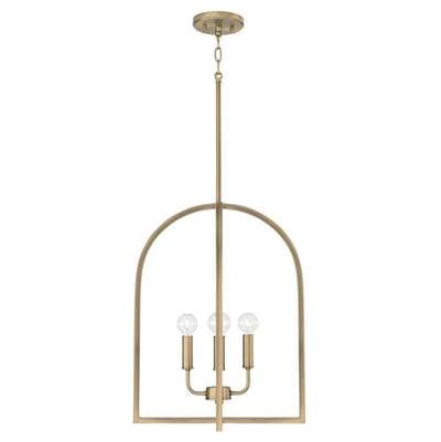 Capital Lighting 4 Light Foyer - Aged Brass by Capital Lighting