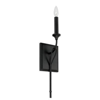 Bentley 1-Light Sconce in Black Iron