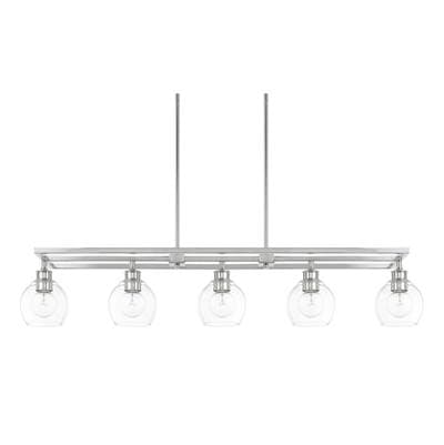 Capital Lighting 5 Light Island - Polished Nickel by Capital Lighting