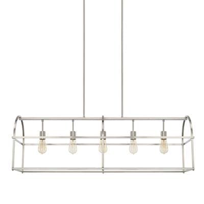 Capital Lighting 5 Light Island - Brushed Nickel by Capital Lighting