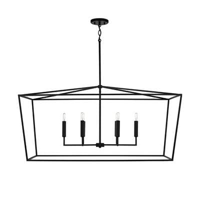 Capital Lighting Thea 6-Light Island - Matte Black by Capital Lighting