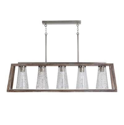 Capital Lighting Connor 5-Light Island - Black Wash and Matte Nickel