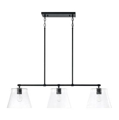 Capital Lighting 3 Light Island - Matte Black by Capital Lighting
