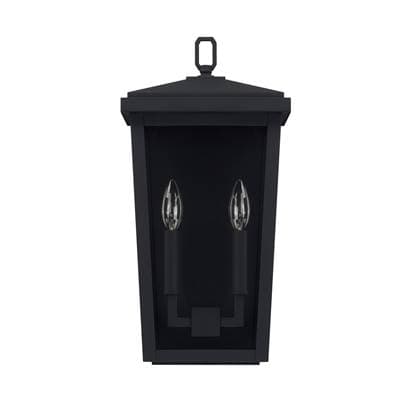 Capital Lighting 2 Light Outdoor Wall Lantern - Black by Capital Lighting