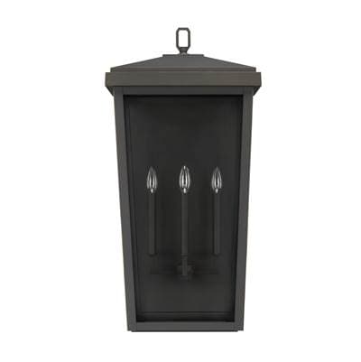 Capital Lighting 3 Light Outdoor Wall Lantern - Oiled Bronze