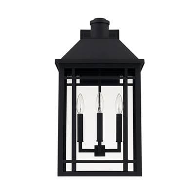 Capital Lighting 3 Light Outdoor Wall Lantern - Black