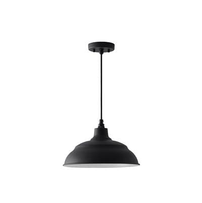 Capital Lighting RLM Outdoor 1 Light Warehouse Shade - Black by Capital Lighting